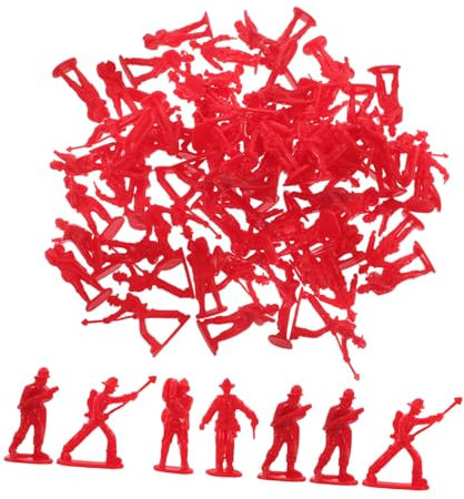 Abaodam 100 Feuerwehrmann Miniaturfiguren Kinder Kindersicher Kunststoff Realistisch Feuerwehrspielzeug Geschenk Lernspielzeug