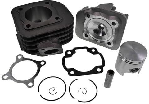 VANEZ 70ccm Sportzylinder kompatibel mit KREIDLER Hiker, AGM Fighter, SACHS Speedforce, CPI Hussar, GENERIC Toxic 50 2T AC