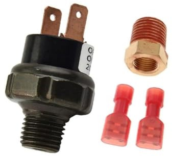 Gettimore 1 x NPT 1/8 robuste Druckschalter-Tankhalterung für 12 V Kompressor – 70–100 PSI, 90–120 PSI, 120–150 PSI optional
