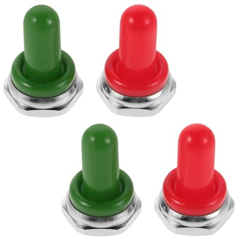 TOGEVAL 4 Stück Teiliges Wasserdichte Gummi-toggle-switch-kappen Gitarre und Bass Schutzkappen für Potentiometer Pickup-schalter Staubschutz und Feuchtigkeitsbarriere Kompatibel mit