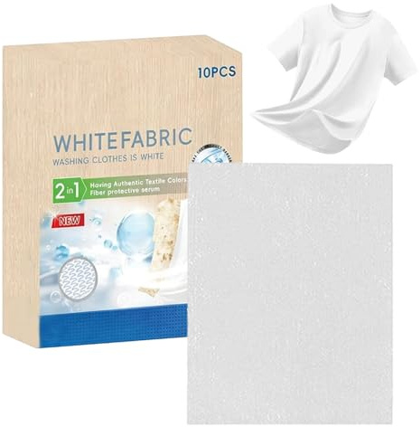 DOWUIII Tinte de Tela Blanco para Teñir Ropa, Vaqueros, Camisas y Más - Pack de 10 Unidades