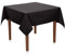 Tischdecke Uni Polyester - Einfarbig, Pflegeleicht, Bügelfrei, Tischtuch, Tischwäsche, Privat, Restaurant, Hotel, Handgefertigt, Made in Europa (Schwarz, 130x130 cm)