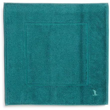 möve Superwuschel Badteppich 60 x 60 cm aus 100% Baumwolle, lagoon
