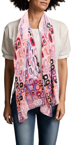 Prettystern Damen-Schal 100% Seide bunt Modern Kunstdrucke Grafik Art - Violett lila P278