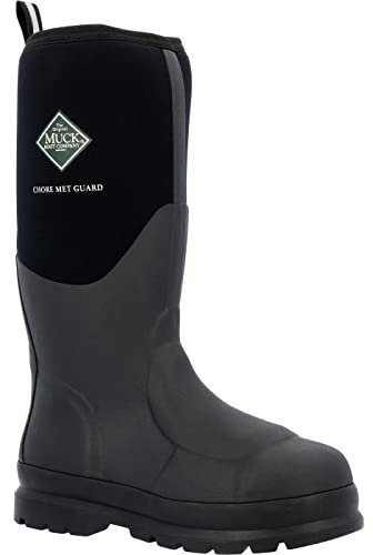 MUCK Chore Met Guard Work Boot, Black, Size 7(0)