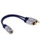 kenable PURE Gold 3.5mm Stereo Jack Socket to 2 Phono RCA Plugs Adapter Cable