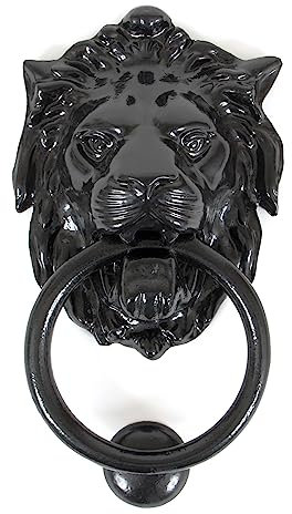 Von Anvil 33018 Löwenkopf Türklopfer – Schwarz