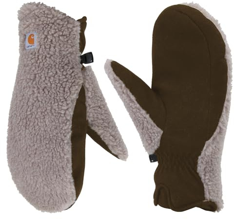 Carhartt Women's Insulated Sherpa Mitten, Desert Sand, Large