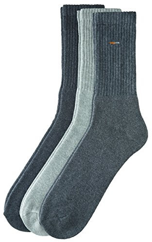 Camano Basic Sport Socken 18er Pack, Größe:43-46;Farbe:Grey (10)