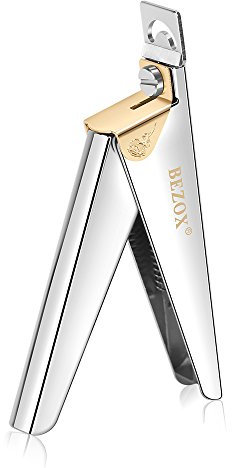BEZOX Nagelknipser Maniküre Tip Cutter Voller Edelstahl, Hochwertiges Nagelknipser Tips für Kunstnägel Gelnägel Fingernägel Falsche Nägel