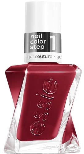 essie gel by essie langanhaltender Nagellack mit glänzendem Finish, Maniküre ohne UV-Licht, Gel Couture, Farbe: Nr. 550 put in the patchwork, Rot, 1 x 13,5 ml