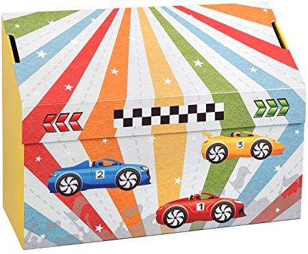 Spielkoffer für Kinder, gefüllt mit einer Rennbahn zum Puzzeln, Racing Set, ca. 23 x 10 x 30 cm | Racing Set, gefüllt