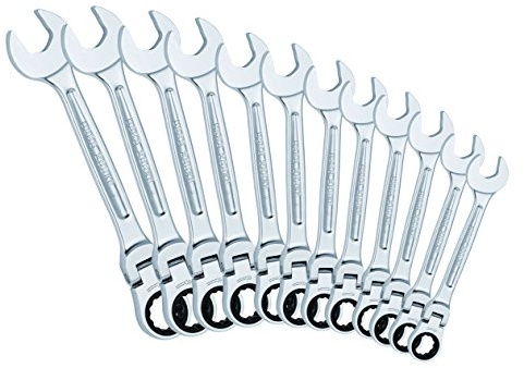 USAG 285 KF/SE12 U02856161 Serie di 12 Chiavi Combinate Snodate a Cricchetto