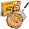Checkered Chef - Pala de pizza extragrande de acero inoxidable con mango plegable