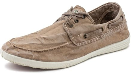 Natural World Eco Nauticos Hombre | 303e Old Elbrus | Zapatos Verano | Calzado Sostenible y Casual (Marron, Sistema Tallas Calzado EU, Adulto, Hombre, Números, Mediano, 43)