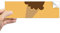 DIYthinker Peanut Chocolate Sweet Ice Cream Rechteck Bumper Sticker Notebook Window Decal