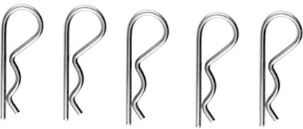 10 Stück Federstecker Edelstahl A4 Ø 2mm Federstifte Federsplint Stecksplinte Splinte