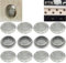CTRICALVER 12Pcs Rejilla de ventilación de Acero Inoxidabl|de| Malla Agujero Redondo Rejilla de Ventilación Ø53mm | para Gabinete, Guardarropa, Gabinete del Zapato, Gabinete Decorativo