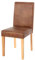 Mendler Esszimmerstuhl Littau, Küchenstuhl Stuhl, Stoff/Textil - Wildlederimitat, helle Beine