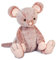 Histoire d'Ours - Peluche Souris - 17 cm - Rose - Idée Cadeau - Lily La Souris Rose - Fidèles Compagnons - HO3067