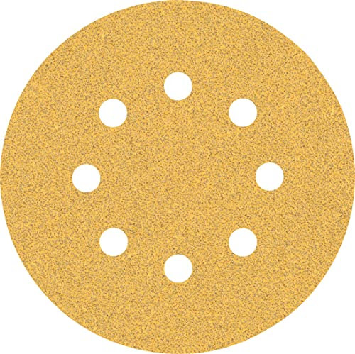 Bosch 50x EXPERT C470 Schleifblatt mit 8 Löchern (für Farbe auf Holz, Hartholz, Ø 125 mm, Körnung 60, Professional Zubehör Exzenterschleifer, Schwingschleifer)