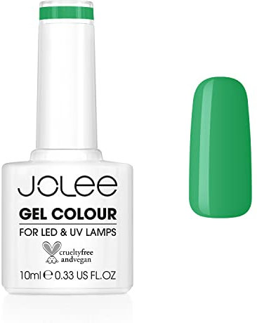 JoLee Nail Gel Polish 10ml [Swing] UV/LED Soak-Off Nail Art Manicure Pedicure for Professional, Salon & Home Use [Green Range] - Long Lasting & Easy to Apply - Vegan & Cruelty Free