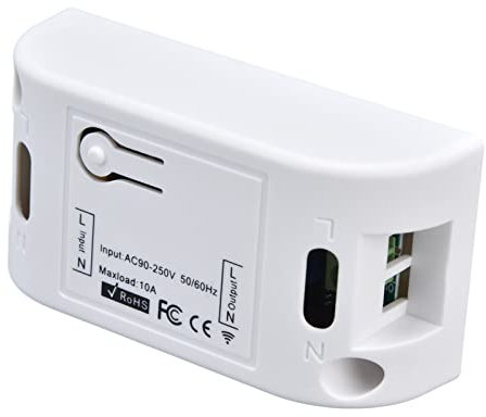 Control Remoto RF, Interruptor Inteligente WiFi AC 90‑250V PC Amplia Compatibilidad 433Mhz Fácil Operación para el Hogar