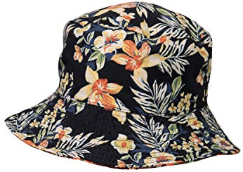 King Kerosin Herren Bucket Hat Fischerhut Anglerhut Wendefunktion Sonnenhut Strandhut Tropical 50S Hibiscus