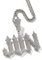 Custom Iced Out Namenskette Anhänger Kette Personalisierte Anfangsbuchstaben Halskette Micro Paved Bling CZ Simulierter Diamant Anhänger Charm Hip Hop Schmuck für Männer Frauen mit Seil/Tenniskette