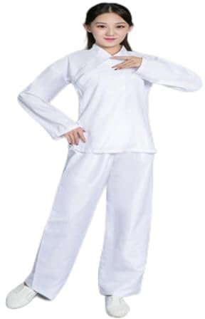 MOOCO MORNING Pyjama chinois ancien Hanfu pour femme - Costume de danse traditionnelle chinoise classique - Costume de danse chinoise Tang Dynasties - Ensemble de pyjama haut + pantalon