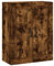 vidaXL Wandschrank Räuchereiche 69,5x34x90 cm Holzwerkstoff