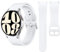 Kamita Bracelets pour Samsung Galaxy Watch 7 6 5 4 40mm 44mm/Galaxy Watch6 Classic 43mm 47mm/Watch 4 Classic 42mm 46mm/Watch FE, 20mm Bande de Montres en Silicone étanche pour Femme et Homme (Blanc)