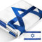 Anley EverStrong Series Israel-Flagge, 90 x 150 cm, strapazierfähiges Nylon – gestickte und genähte Streifen – 4 Reihen Steppnähte – israelische Nationalflaggen mit Messingösen, 90 x 150 cm
