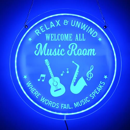 The Music Room Neon Sign Teacher Music Room LED Wall Art Music Neon Sign Bedroom, Music Neon Sign Light, Music LED Neon Sign, Music Neon Decorations