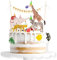 ALEGRE® Tiere Tortendeko 1. Geburtstag, 9 Stk Tortendeko Tiere Dschungel Deko, Happy Birthday Cake Topper Geburtstag Junge, Giraffe Elefant Kuchendeko Kuchen Deko Geburtstag, Waldtiere Geburtstag Deko