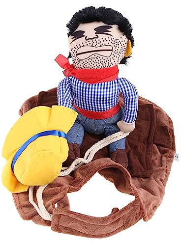 Cowboy-Hundekostüm für kleine Hunde und Katzen, Kleidung mit Hut für Halloween, lustige Haustierkleidung, Cowboy-Kostüm, Hund