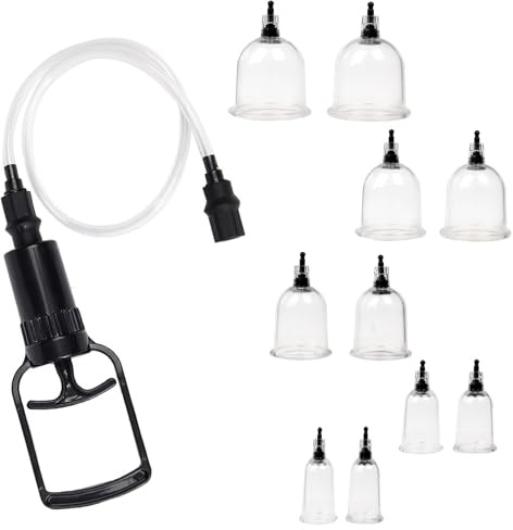 BDSMYOU 10 Pièces Tétines avec Pompe à Seins Pompe à Vide Clitoris,Jouets Durs,Suceurs de Clitoris Ventouse pour Femmes,SM Sextoys Couples Extrêmes Set