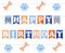 Bluey Birthday Banner, Dog Themed Party Supplies, Happy Birthday Sign for Decorations