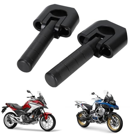 BIUGERCN Repose-pieds moto autoroute Adventure repose-pieds 22mm-32mm Crash Bar Rest pédale CNC universel pour R1250GS F850GS R1200GS Africa Twin CB500X Tenere 700 V-Strom 390-1290 Adventure ADV