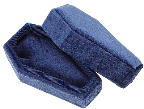 Garneck Sarg-halskettenbox Gothic-schmuckschatulle Abs-samtmaterial Halloween-ohrringhalter Halsketten-vitrine