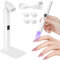 LOPHE UV Nail Lamp for Gel Nails, Handheld Adjustable Nail Gel Lamp with Bracket, USB Nail Dryer Light with LED Screen and 45s 60s Timer, Fast Curing Handheld Nail Lamp for Women Nail Art