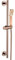 Barre de douche coulissante réglable en hauteur avec douchette à main et tuyau, pommeau de douche haute pression 63,5 cm, barre coulissante en acier inoxydable or rose