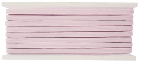 DHAIQC Gummiband Rosa 6mm, 18 Meter Gummibänder zum Nähen Gummilitze Elastisches Band für Hosengummi DIY DIY Handwerk Stoffe zum Nahen (Rosa, 6mm)