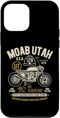 Custodia per iPhone 12 mini Moab Utah Route U-128 Colorado River Retro Design Moto