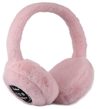 rongweiwang Les Cache-Oreilles Bluetooth Chauds d'hiver pour Les étudiants Masculins et féminins, Les écouteurs à Commande par Bouton sont conçus avec Un Bouton, Rose