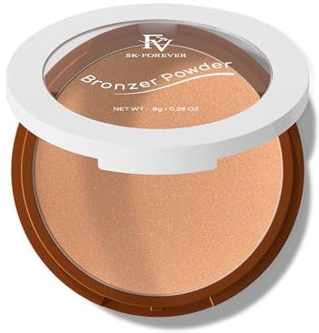 FV Natural Bronzer Puder, Langanhaltend & Wasserfest, Glow Bronzing Powder, Sonnengeküsste Bräune, Talc-Free (Bronzer, 8g)