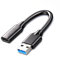 Cable adaptador USB 3.2 macho a tipo C hembra, soporta transferencia de datos de 10 Gbps y carga para cable de carga para PC y portátil