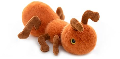 Herfair Kuscheltier Klein Ameise Plüschtier Niedlich Insekten Plushie Stofftier Puppen Geschenk für Kinder