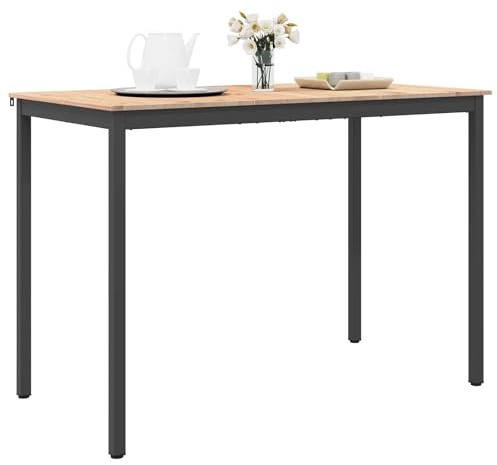 vidaXL Bartisch 150 x 80 x 105 cm Massives Kiefernholz Natur