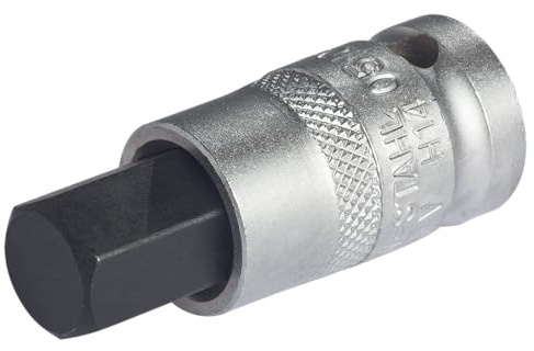 SW-Stahl 05108L Inbuseinsatz 1/2 Zoll, 14 x 53 mm Innensechskant Nuss | Schraubendreheinsatz aus Chrom-Vanadium-Stahl - Bruenierte Oberflaeche - Kurze Ausfuehrung fuer 12,5 mm Antrieb